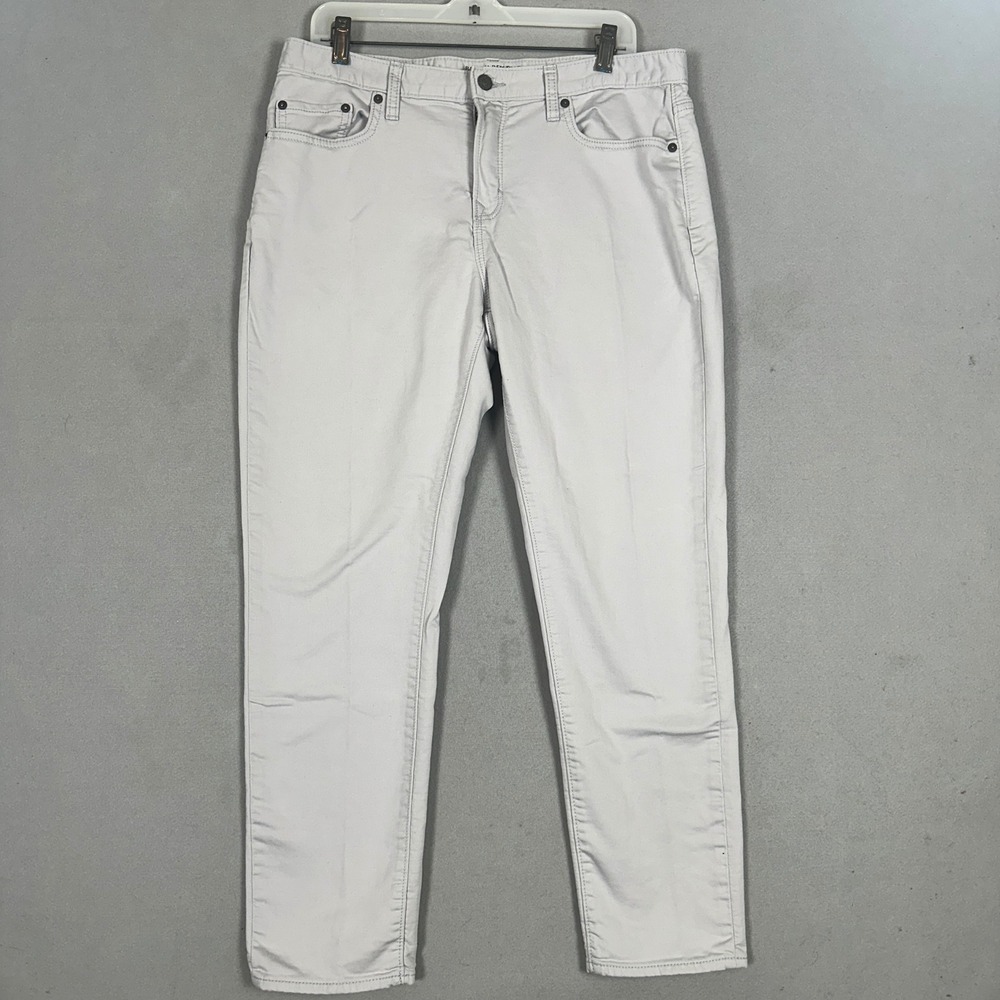 Banana Republic Travel Jeans Mens 34X30 Light Grey Athletic Fit Stretch Denim